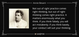 Annie Besant Quote